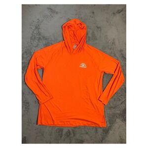 Sunpruf Men's XL Orange Hooded Rash Guard Swim Shirt